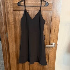 Express Black V-Neck Mini Dress